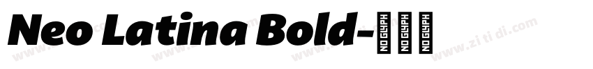 Neo Latina Bold字体转换